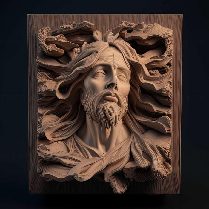 نموذج ثلاثي الأبعاد لآلة CNC مشاهير المسيح عيسى